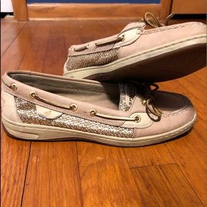 Sperry Women’s gold boat shoes